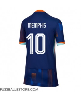 Günstige Niederlande Memphis Depay #10 Auswärtstrikot Damen EM 2024 Kurzarm